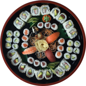 Große Sushi-Platte